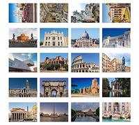 xtvinvm Rome Italy Travel Postcards from Around the World Vintage Postcard Pack for Mailing Business Christmas Holiday Birthday Postcards with Mailing Side Set of 20