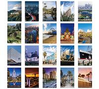 xtvinvm US City Los Angeles California Travel Postcards from Around the World Vintage Postcard Pack for Mailing Business Christmas Holiday Birthday Postcards with Mailing Side Set of 20