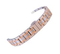XTVKFWJAB 14 15 16 17 18mm Women Stainless Steel Watch Strap Ladies Watchband Rose Gold Metal Belt Accessories Compatible With Casio Fossil Swarovski(Steel Rose gold,22mm)