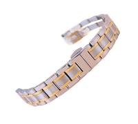 XTVKFWJAB 14 15 16 17 18mm Women Stainless Steel Watch Strap Ladies Watchband Rose Gold Metal Belt Accessories Compatible With Casio Fossil Swarovski(Steel Golden,22mm)