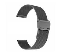 XTVKFWJAB 14/16/18/20/22/22mm Milanese Loop Strap Universal Mesh Stainless Steel Metal Quick Release Smart Watch Band Men Women Bracelet(Black,18mm)