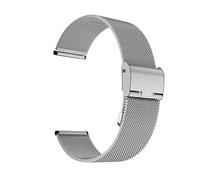 XTVKFWJAB 14/16/18/20/22/22mm Milanese Loop Strap Universal Mesh Stainless Steel Metal Quick Release Smart Watch Band Men Women Bracelet(Silver,20mm)