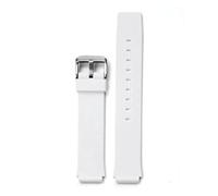 XTVKFWJAB 16mm Soft Silicone Strap Compatible With Casio MQ-24 MW-59 Student Men Women Waterproof Resin Watch Band Bracelet Accessories Compatible With Citizen(White 01)