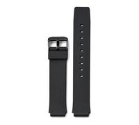 XTVKFWJAB 16mm Soft Silicone Strap Compatible With Casio MQ-24 MW-59 Student Men Women Waterproof Resin Watch Band Bracelet Accessories Compatible With Citizen(Black 02)