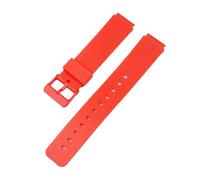 XTVKFWJAB 16mm Strap Compatible With Casio MW-59 MQ-24 MQ-27 MQ-76 MQ-71 MQ-107 Watch Band Replacement Resin Rubber Waterproof Wrist Bracelet Belt(Red)