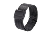 XTVKFWJAB 18mm 20mm Metal Stainless Steel Watch Band Strap Compatible With DW Tissot Longines Watch Series Sport Milanese Loop Mesh Watchband Bracelet(Black,22mm)