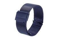 XTVKFWJAB 18mm 20mm Metal Stainless Steel Watch Band Strap Compatible With DW Tissot Longines Watch Series Sport Milanese Loop Mesh Watchband Bracelet(Blue,18mm)