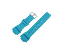 XTVKFWJAB 18mm Men's Resin Watch Band Compatible With Casio AQ-S810W AEQ-110W W-735H Watch Strap Women Rubber Sports Wristband Accessories(Turquoise blue)