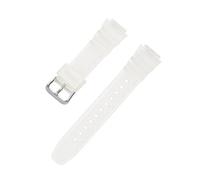 XTVKFWJAB 18mm Watch Strap Compatible With Casio AQ-S810W/S800W SGW-300H/400H AE-1000W/1200 W-S200H W-735H Men Women Colorful PU Wrist Band Bracelet(Half translucent)