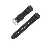 XTVKFWJAB 18mm Watch Strap Compatible With Casio AQ-S810W/S800W SGW-300H/400H AE-1000W/1200 W-S200H W-735H Men Women Colorful PU Wrist Band Bracelet(Black 01)