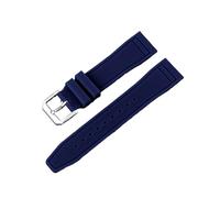 XTVKFWJAB 20mm 21mm 22mm Silicone Strap Compatible With IWC PILOT Rubber Watch Band Quick Release Universal Waterproof Wristband Sport Soft Bracelet(Dark Blue,22mm)