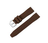 XTVKFWJAB 20mm 21mm 22mm Silicone Strap Compatible With IWC PILOT Rubber Watch Band Quick Release Universal Waterproof Wristband Sport Soft Bracelet(Brown,22mm)