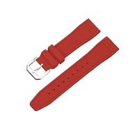 XTVKFWJAB 20mm 21mm 22mm Silicone Strap Compatible With IWC PILOT Rubber Watch Band Quick Release Universal Waterproof Wristband Sport Soft Bracelet(Red,22mm)