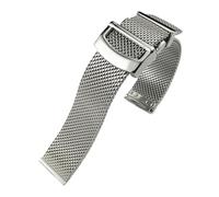 XTVKFWJAB 20mm 22mm Solid Stainless Steel Woven Mesh Watchband Compatible With IWC Le Petit Prince Mark18 Portofino TOP Watch Strap(20mm)
