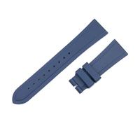 XTVKFWJAB 22mm Watch Band Soft Rubber Silicone Wrsitband Compatible With Tudor Strap Black Bay GMT Pelagos Flat End Deployment Clasp Universal Belt(Blue,22MM_NO BUCKLE)