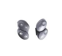 XTVKFWJAB 2pcs Car Steering Wheel Control Button Steering Wheel Switch Buttons Compatible With Benz W211 E Class 2006-2008 W219 CLS Class(Dary Grey)