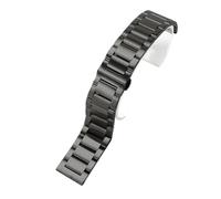 XTVKFWJAB 316L Solid Stainless Steel Watch Band Compatible With Casio Belt EFR-303L EQB-501 EFS-S500/S510 Men's Metal Strap(GD-01(MS)-Black,20mm)