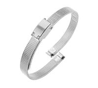 XTVKFWJAB 6mm 8mm 10mm 12mm 14mm Bracelet Compatible With Rosemont Julia Olivia Burton Women's Watch Strap With Milan Stainless Steel Mesh Wristband(Silver,14mm)