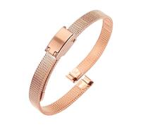 XTVKFWJAB 6mm 8mm 10mm 12mm 14mm Bracelet Compatible With Rosemont Julia Olivia Burton Women's Watch Strap With Milan Stainless Steel Mesh Wristband(Rosegold,12mm)