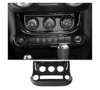 XTVKFWJAB ABS Car Center Console Dashboard Steering Wheel Panel Decoration Cover Compatible With Jeep Wrangler JK 2011-2017 Interior Accessories(Green)