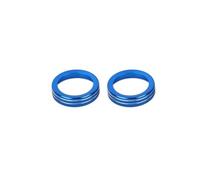 XTVKFWJAB Aluminum Alloy Car Air Conditioning Knob Cover Switch Decoration Ring Compatible With ford Bronco Sport 2021 up Car Accessories