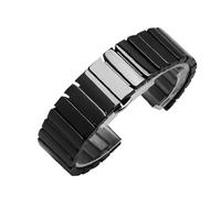 XTVKFWJAB Ceramic Watch Strap 16mm Bracelet Watchband 20mm 22mm Compatible With Huawei Samsung Quick Release Bar Wristwatches Band 18mm Belt(Black,22mm)