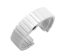XTVKFWJAB Ceramic Watch Strap 16mm Bracelet Watchband 20mm 22mm Compatible With Huawei Samsung Quick Release Bar Wristwatches Band 18mm Belt(WHITE,18mm)