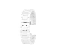 XTVKFWJAB Ceramic wristband Compatible With Omega Armani COACH GREYSON Ceramic Watch Strap for Women 14503925 Boyfriend 15mm 16mm 18mm 19mm 20mm 21mm(White,16mm)
