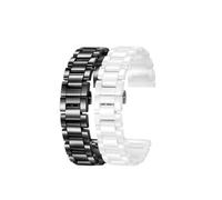 XTVKFWJAB Ceramic wristband Compatible With Omega Armani COACH GREYSON Ceramic Watch Strap for Women 14503925 Boyfriend 15mm 16mm 18mm 19mm 20mm 21mm(Black,16mm)