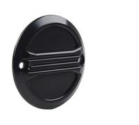 XTVKFWJAB Chrome/Black Motorcycle 2-Hole Air Flow Ignition Timer System Cover Compatible With Harley Davidson Electra Glide Road King FXST FXR FLTC(Black)