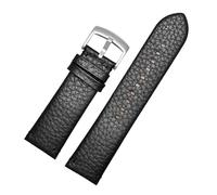 XTVKFWJAB Compatible With Armani Leather Watch Band Ar2461 2462 2460 5989 5987 Cowhide Bracelet 24mm Men(Black-steel)