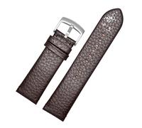 XTVKFWJAB Compatible With Armani Leather Watch Band Ar2461 2462 2460 5989 5987 Cowhide Bracelet 24mm Men(Brown-steel)