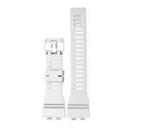 XTVKFWJAB Compatible With CASIO 5554 G-SHOCK White Resin Strap Men's GBA-800-7/GBD-800 3464 Watch Repair And Replacement Parts Black Blue Army Green(White)