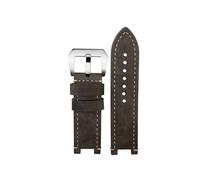 XTVKFWJAB Compatible With G-SHOCK Casio GST-B100/W300/400G/S120/W130L Modified Frosted Vintage Leather Watchband Watch Strap With Tools Accessories(Gray white-silver)