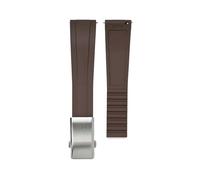 XTVKFWJAB CTS Watch Band Compatible With Rolex Water Ghost Compatible With Omega Liquid Silicone Strap 20 22mm Cut To Size Fast Release Adjustable Universal Ban(Brown-silver,22mm)