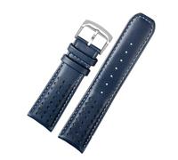 XTVKFWJAB Leather Watch Strap Compatible With Citizen Watch Strap Blue Angel JY8078-52L Y8078-01L Second Generation Blue Angel Cowhide 22 23mm(Blue Silver,23mm)