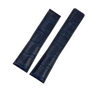 XTVKFWJAB Leather Watch Strap Compatible With TAG Heuer AQUARACER CARRERA Monaco F1 Bracelet Band Wristband Accessories(Blue-no buckle,22mm)