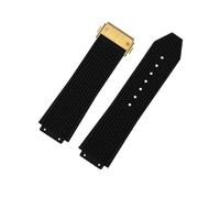 XTVKFWJAB Men's Silicone Rubber Watch Band Compatible With BIG BANG Black Blue Tool Waterproof Sweat-proof Bracelet 26-19mm(Black-old)