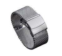 XTVKFWJAB Mesh Metal Milanese Watchband Stainless Steel Watch Band Thickness Strap Compatible With DW Compatible With Seiko Wristband(20mm)