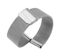 XTVKFWJAB Mesh Milanese Watch Band Compatible With TISSOT Compatible With Omega Compatible With Seiko Watch 18mm 20mm 22mm(Silver,20mm)