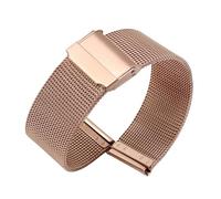 XTVKFWJAB Mesh Milanese Watch Band Compatible With TISSOT Compatible With Omega Compatible With Seiko Watch 18mm 20mm 22mm(Rose gold,17mm)
