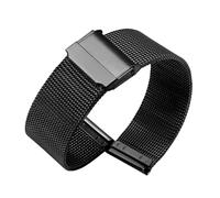 XTVKFWJAB Mesh Milanese Watch Band Compatible With TISSOT Compatible With Omega Compatible With Seiko Watch 18mm 20mm 22mm(Black,18mm)