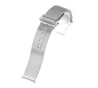 XTVKFWJAB Mesh Milanese Watch Bracelet Compatible With Omega 007 Compatible With Seamaster 300 Stainless Steel With Folding Clasp Compatible With IWC Men Belt(Silver,22mm)