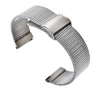 XTVKFWJAB Milan Mesh Stainless Steel Bracelet Compatible With Breitling I-wc Citizen Seiko Watch Strap Mens Luxury 18 20 22mm Watchband(Silver,22mm)