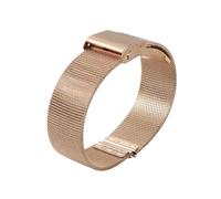XTVKFWJAB Multiple Size Mesh Band Thin Model Milanese Watchband 8mm-24mm Silver Black Gold Rose-gold Bracelet Compatible With Smart Watch(Rose gold,18mm)
