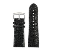 XTVKFWJAB Pearl Fish Strap Is Applicable Compatible With Huawei TISSOT Omega Mido Men's And Women's Devil Watchband Accessories 20mm 22mm 16mm(Black silver,20mm)