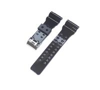 XTVKFWJAB Rubber Men's Watch Band Compatible With Casio G-shock GA100/110/120/GD100/120/GA300/G-8900 Raised Replace The Strap(Bright black)