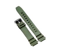 XTVKFWJAB Silicone Strap 18mm Compatible With Casio W218H SGW-300/400 MRW-200 AE-1200WH Rubber Waterproof Bracelet Universal Soft Comfortable Band(Green)