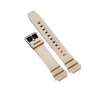 XTVKFWJAB Silicone Strap 18mm Compatible With Casio W218H SGW-300/400 MRW-200 AE-1200WH Rubber Waterproof Bracelet Universal Soft Comfortable Band(Khaki)