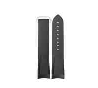 XTVKFWJAB Silicone Strap Compatible With Hamilton Khaki Navy Frogman H776050 H777050 H778050 Sport Diving Watch Chain Arc Accessories(Black Black-silvery,20mm-width)